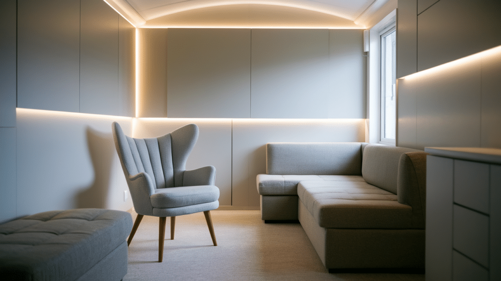 add a small accent chair