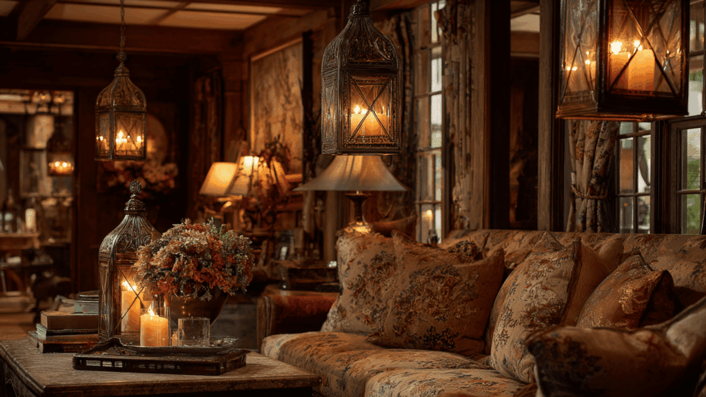 add vintage inspired lighting