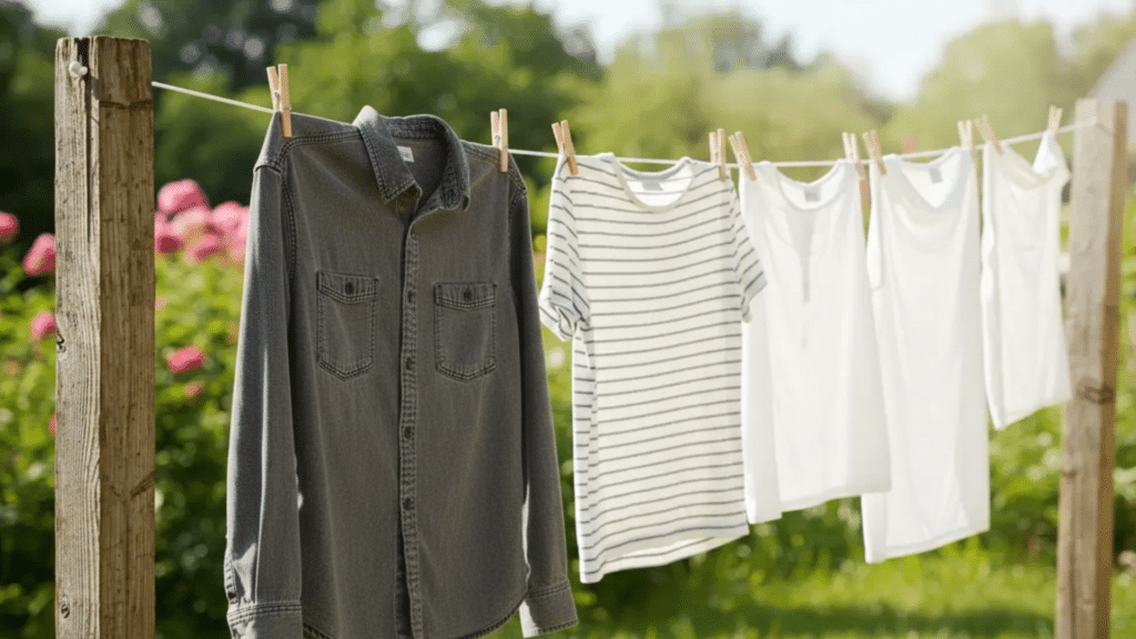 average time for air drying clothes