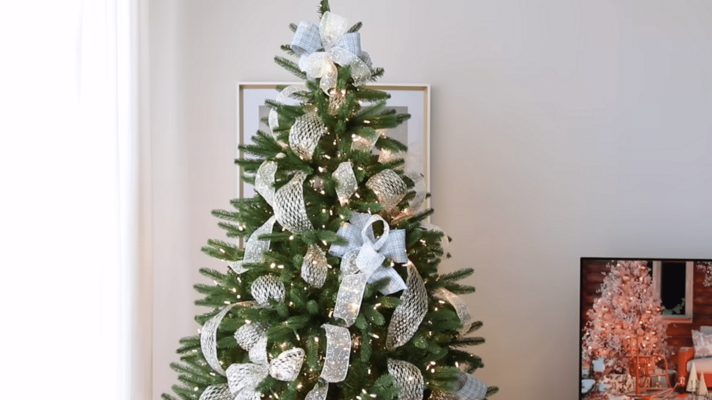 balance ribbon and ornaments