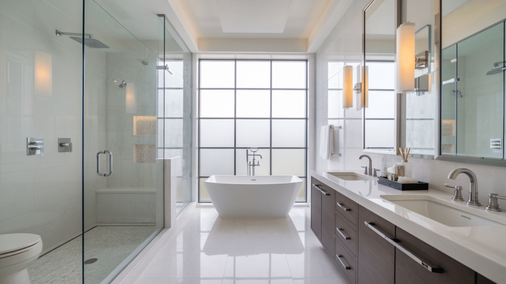 balanced use of metal finishes