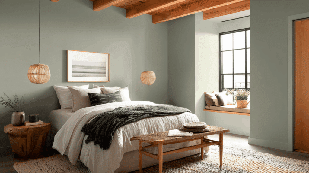 benjamin moore smoky green