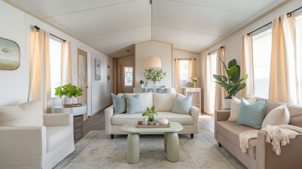 best colors for small mobile home living rooms