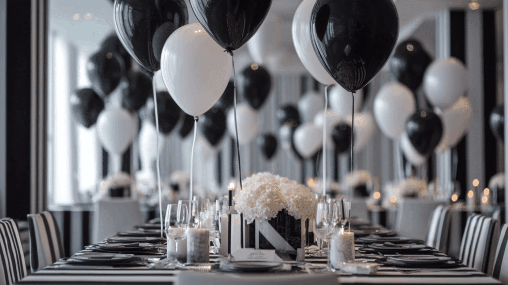 black and white chic