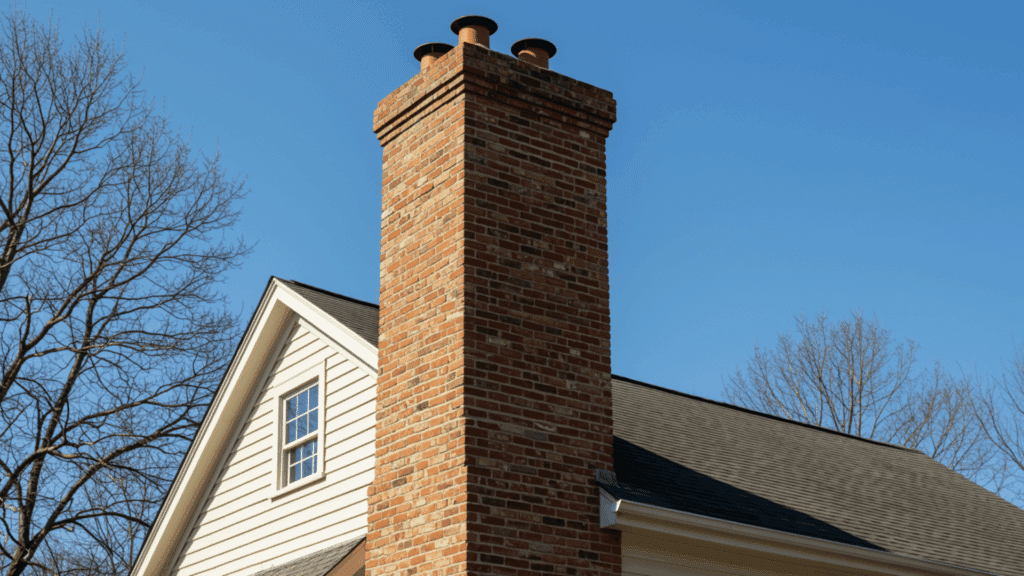 brick chimney exterior feature