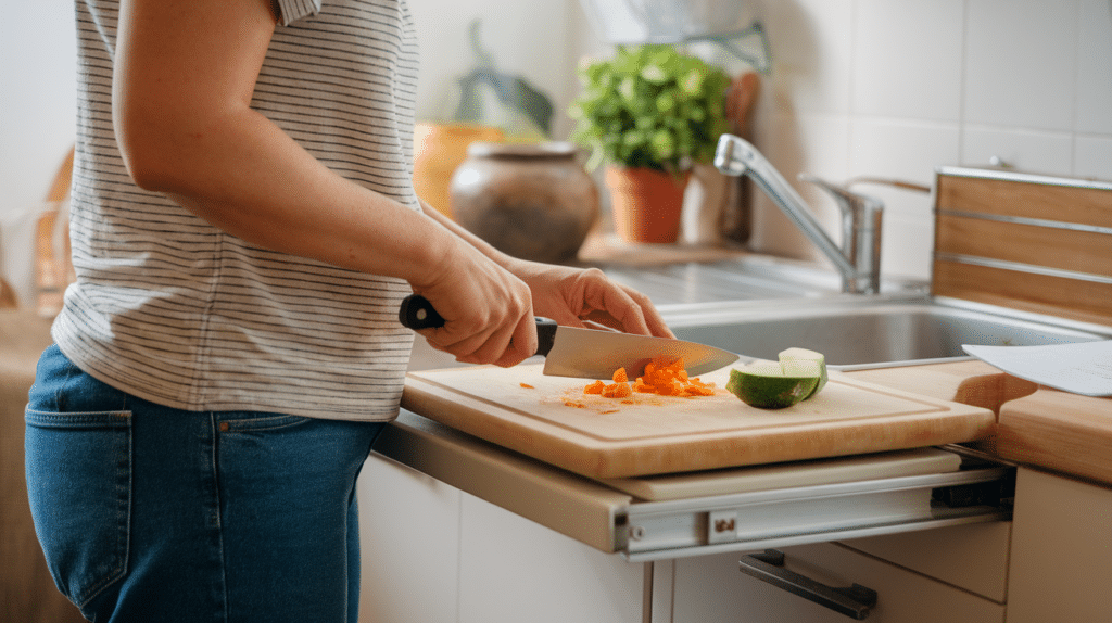 bstandard countertop height for shorter people