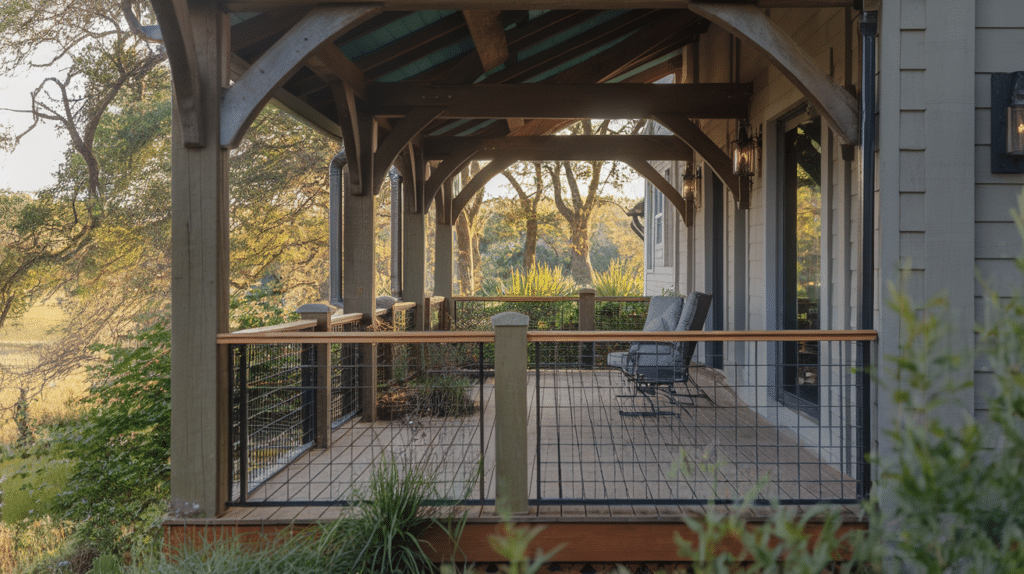 build a covered porch or deck