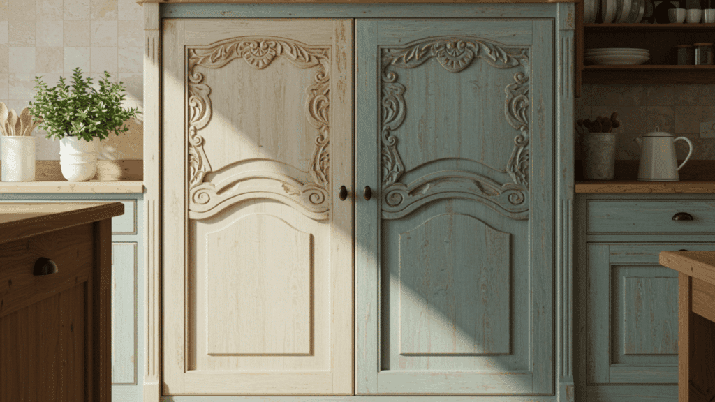 carved wood cabinet doors