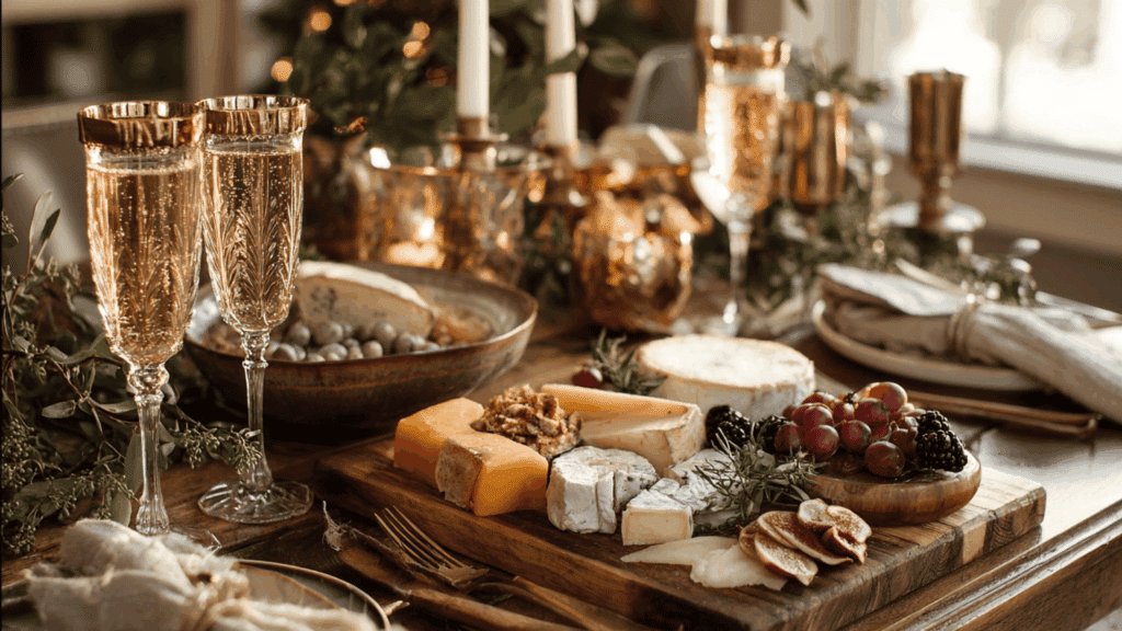 champagne and charcuterie affair