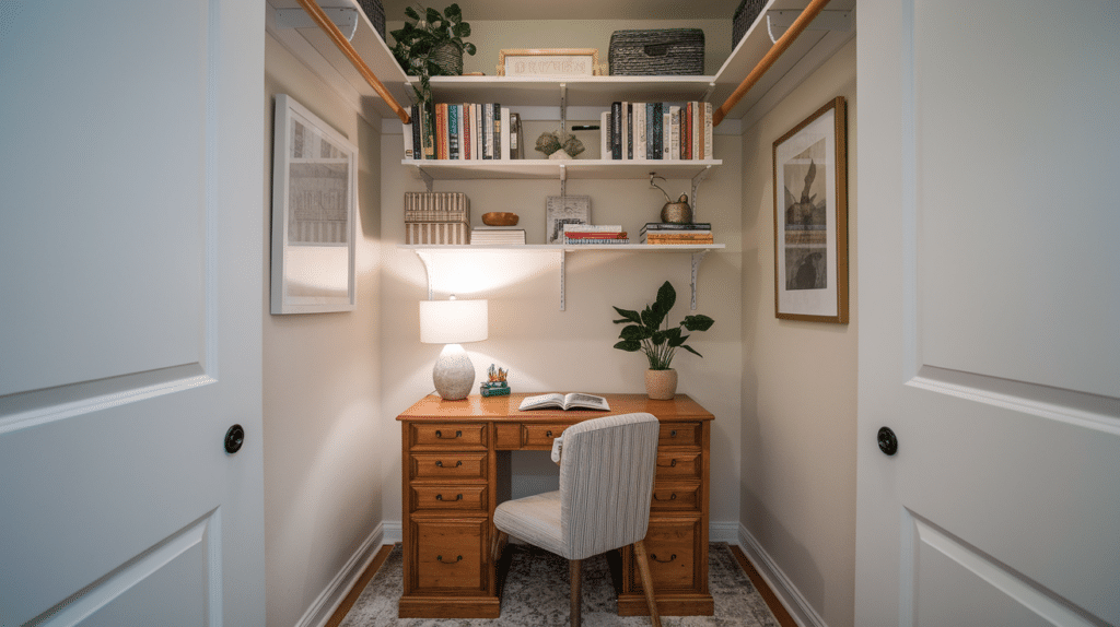 closet desk cloffice