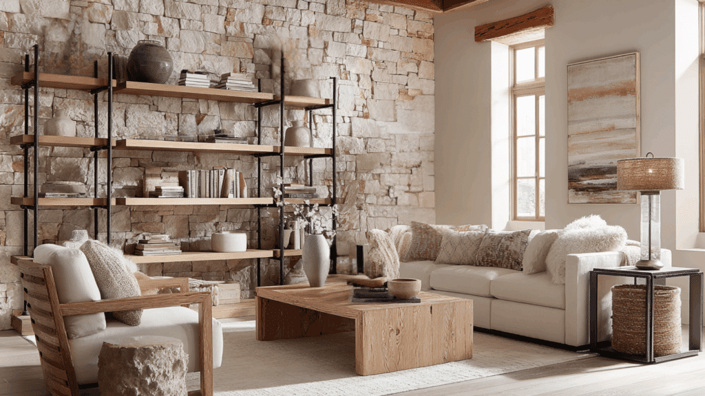 combine natural and manufactured materials