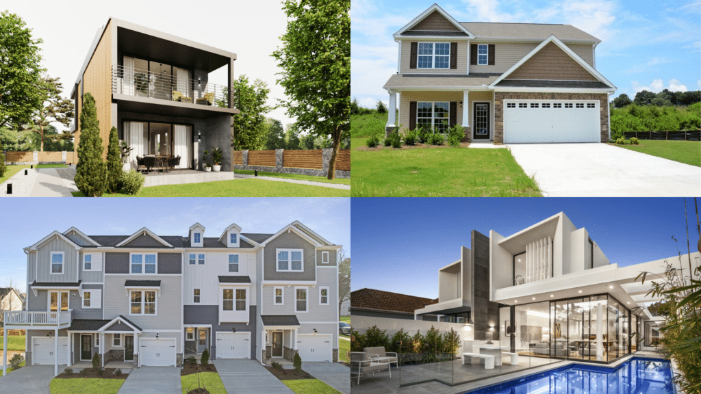 common types of contemporary homes