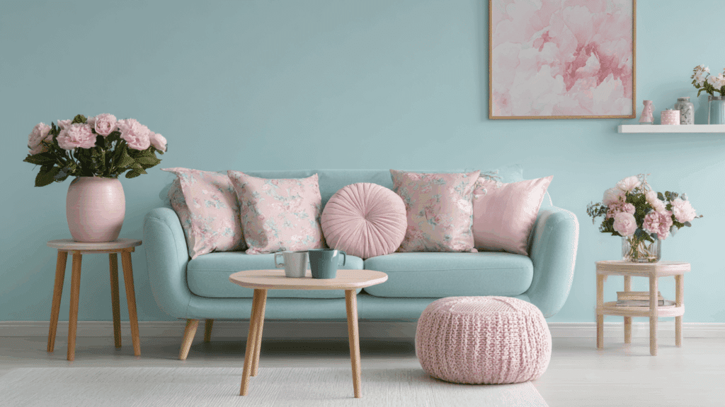decorate with soft pastel colors