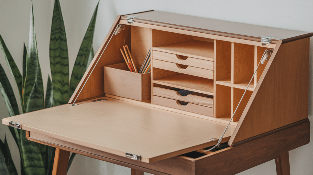 desk with hidden storage