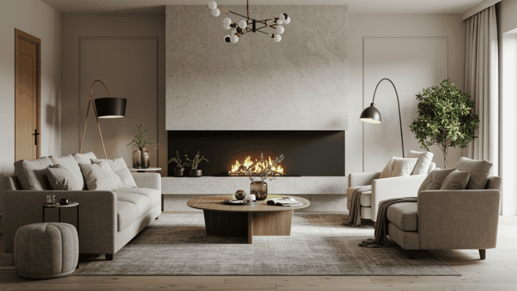 diagonal furniture placement