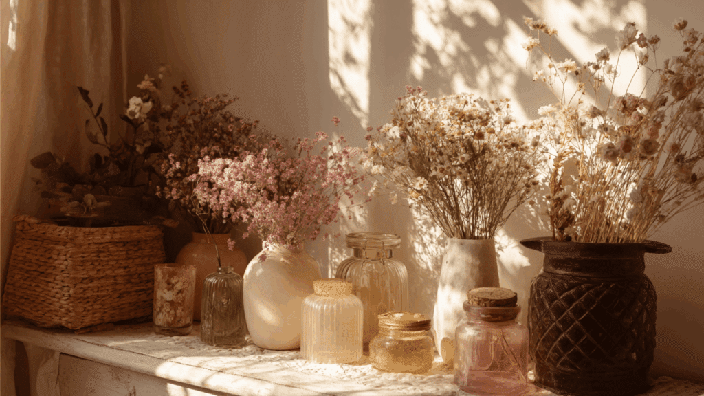 display fresh or dried flowers