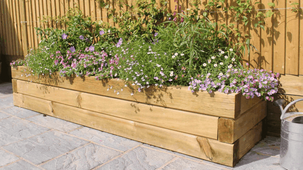 diy raised garden bed layers