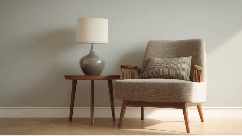 end table dimensions next to armchairs