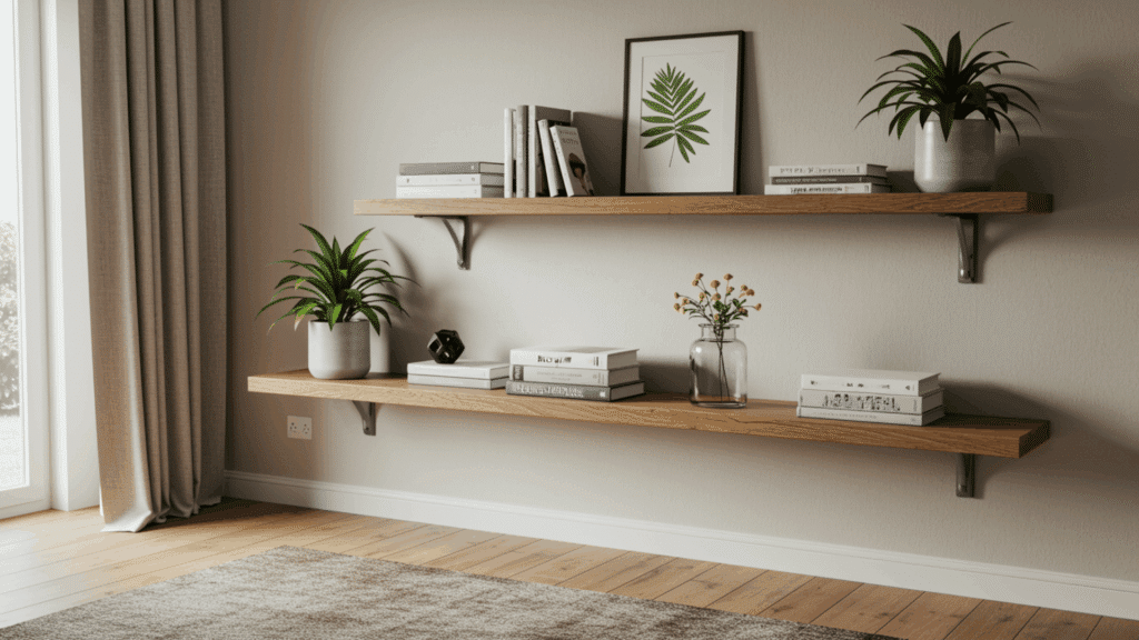 floating shelves installation