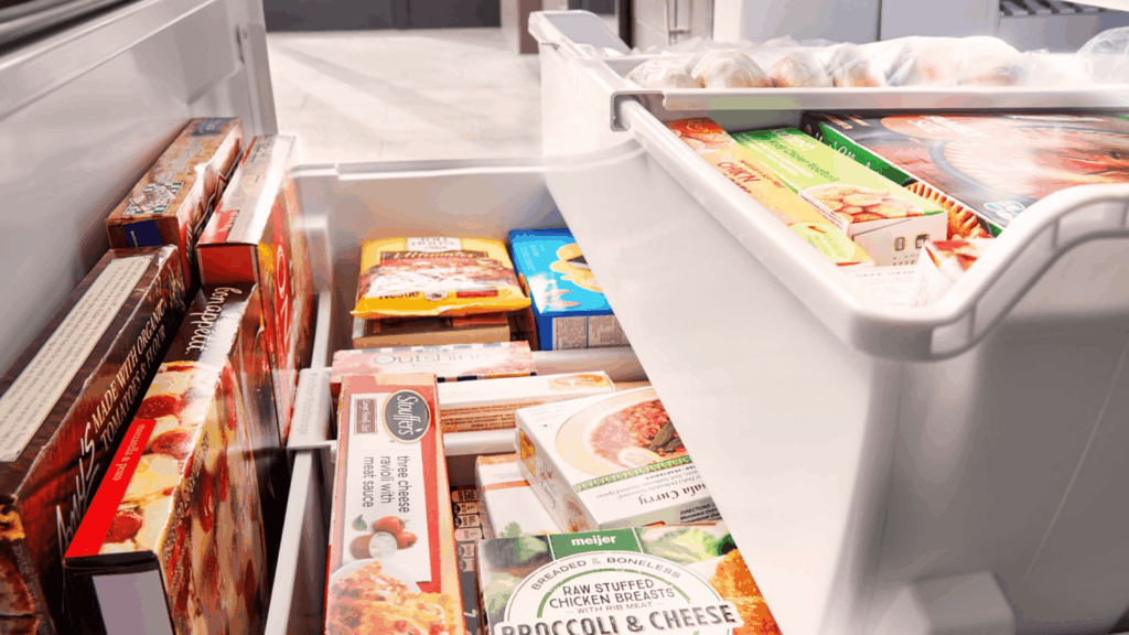 freezer organization ideas.