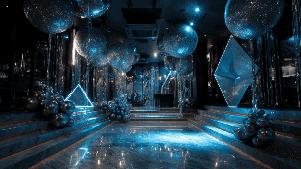 futuristic silver soiree