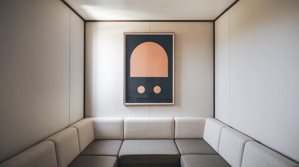 hang art at eye level