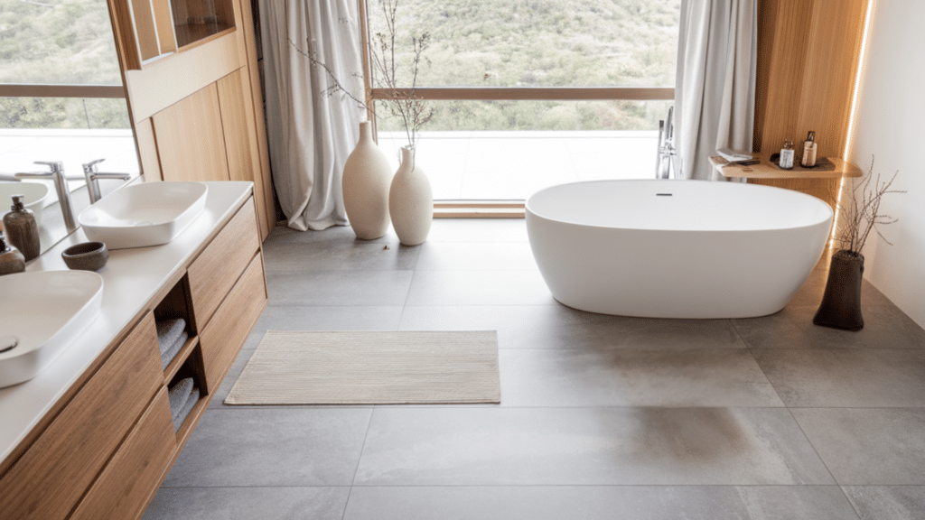 heated bathroom floors