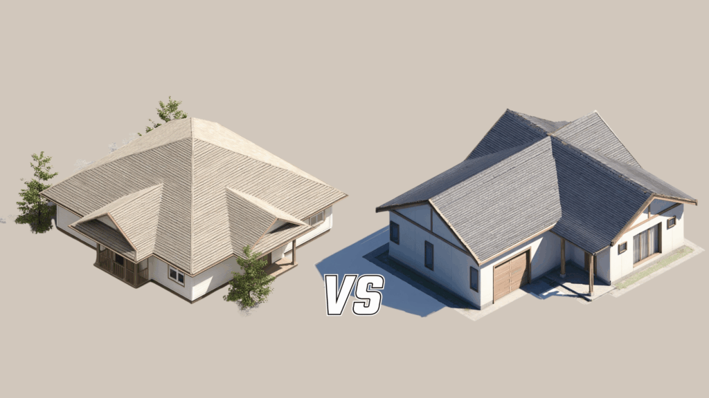 hip roof vs gable roof key differences
