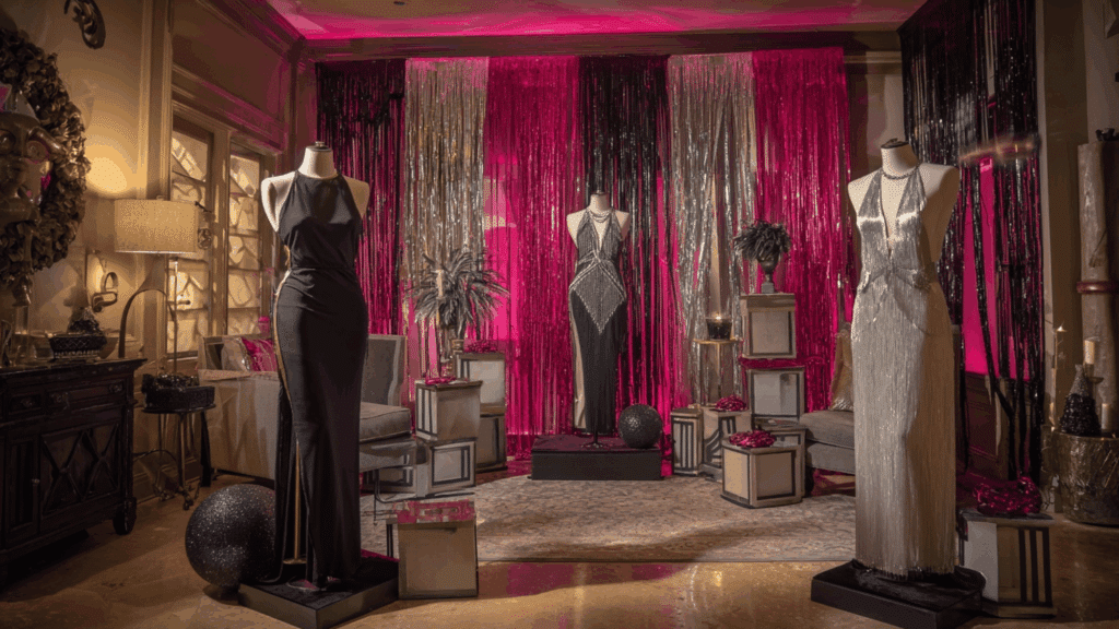 host a themed costume countdown with midnight reveals