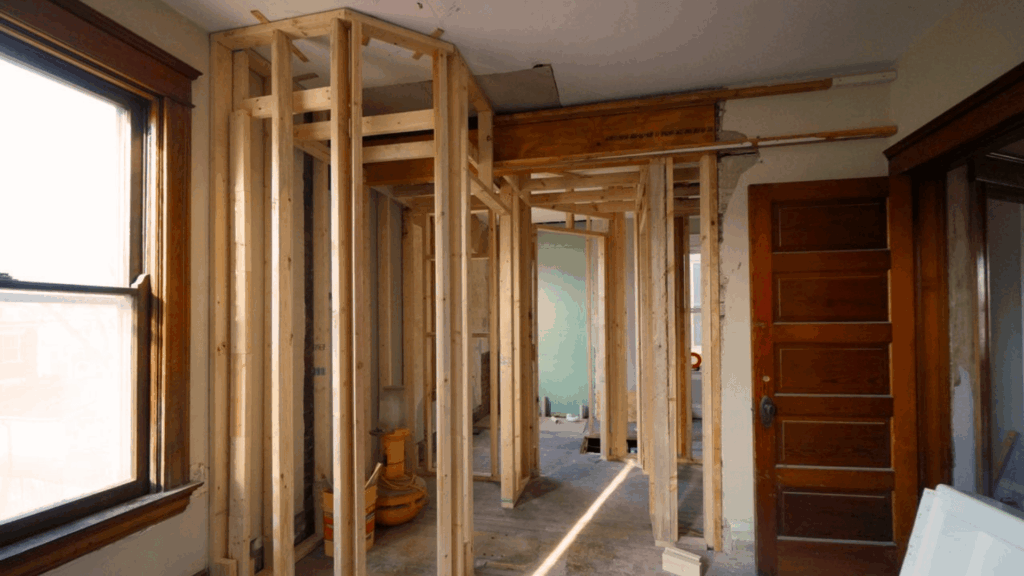 how to frame a closet