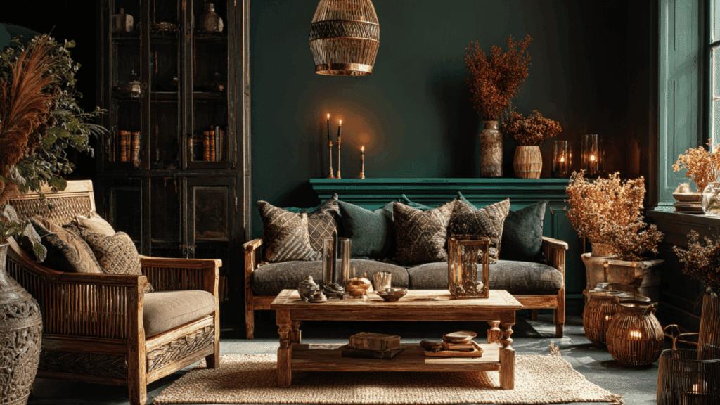how to style a dark cottagecore home