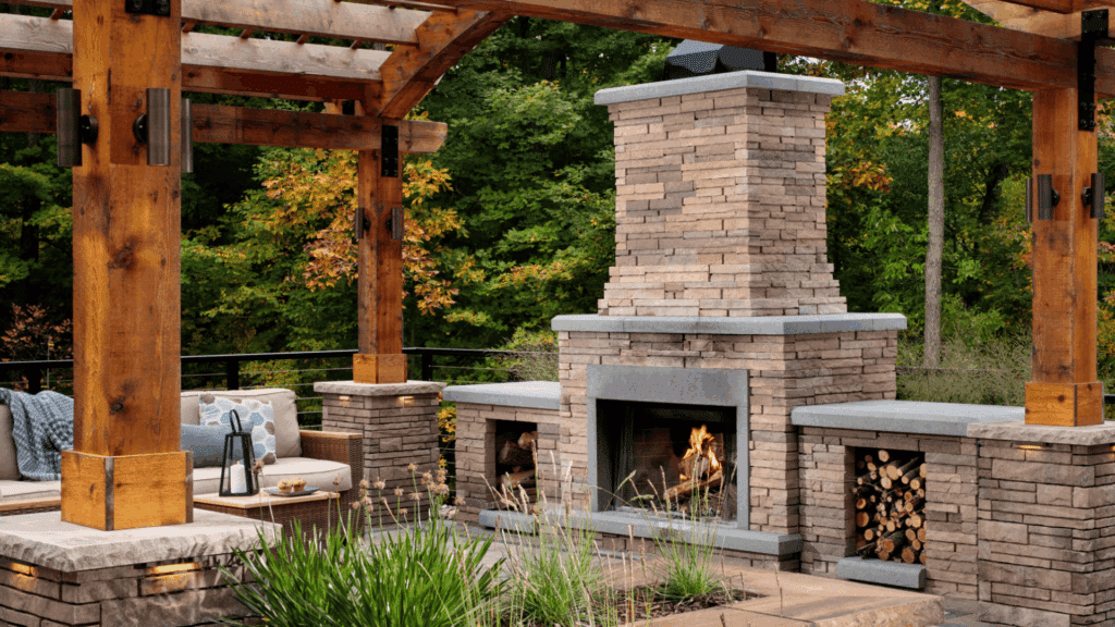 how to build an outdoor fireplace featured image