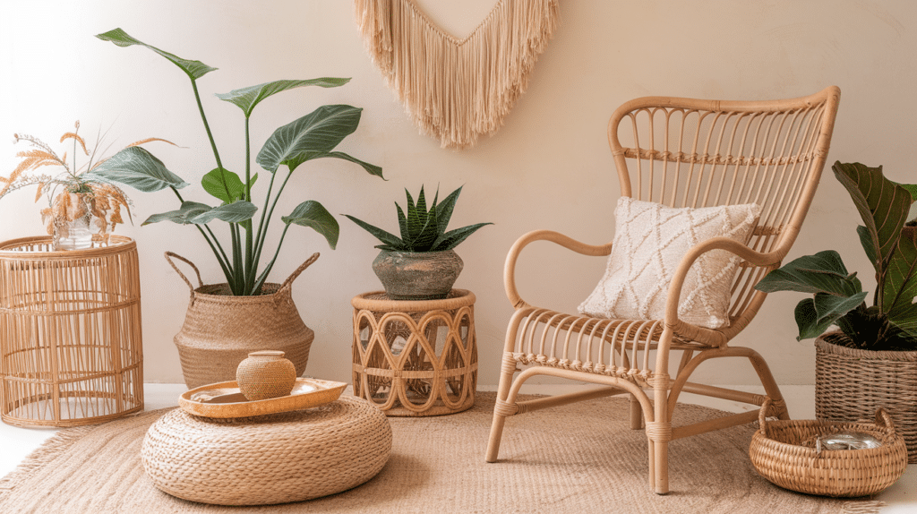include rattan or wicker items