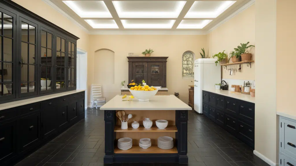 keep the ceiling light or neutral