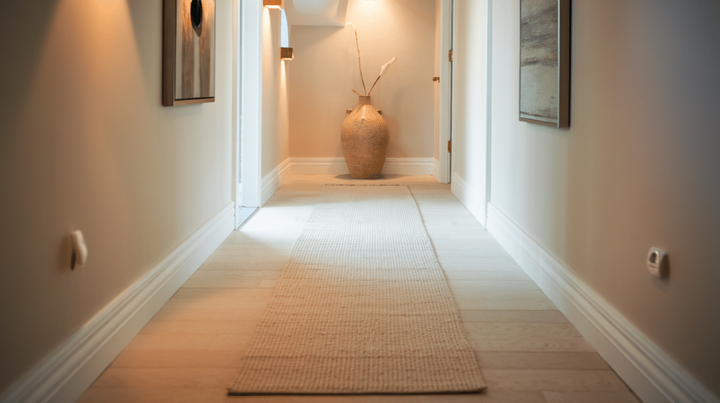 keep the floor light and simple