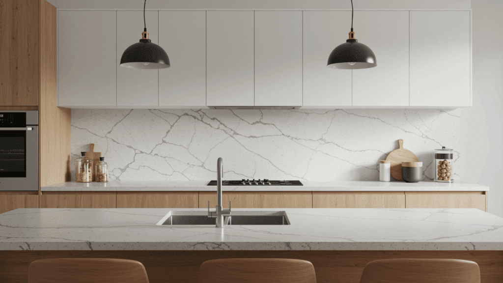 key advantages choosing quartz backsplash