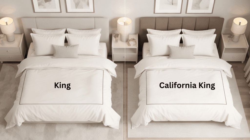 king vs california king key differences