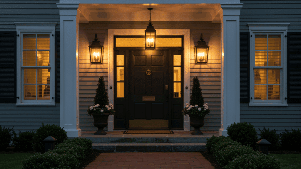 lantern style front porch lighting