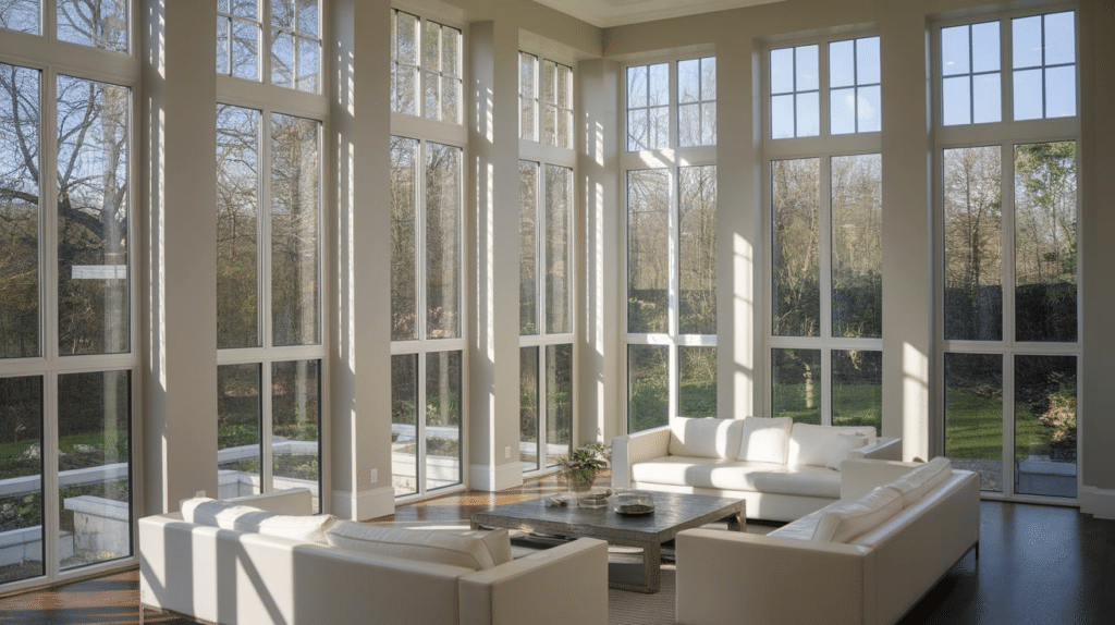 large windows and natural light