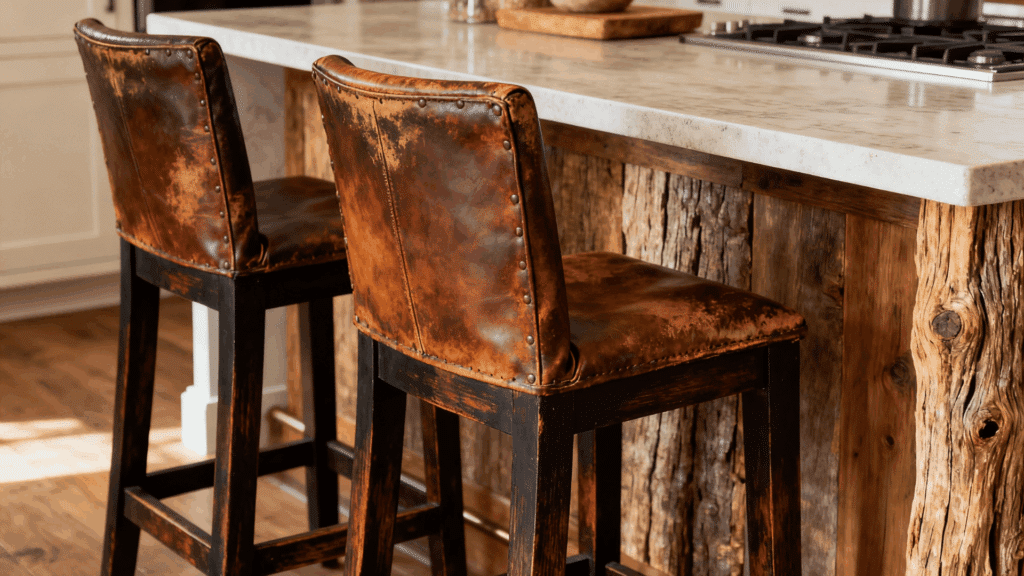 leather bar stools