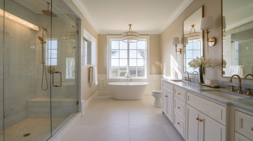 luxury master bathroom