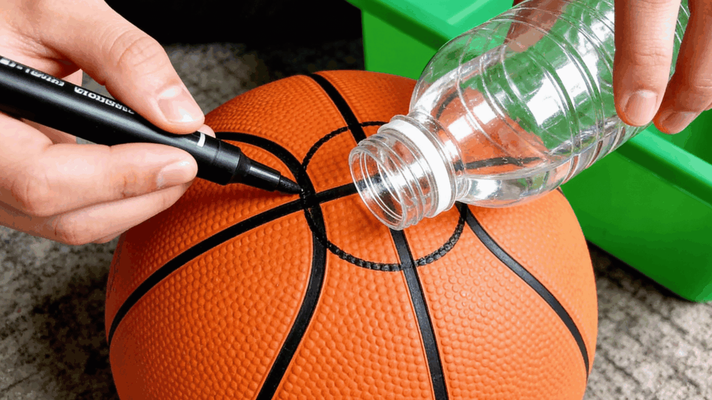 medicine ball from old basketball