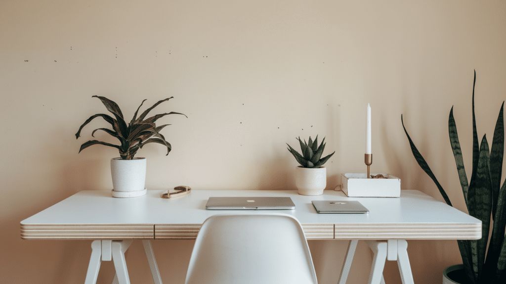 minimalist desk