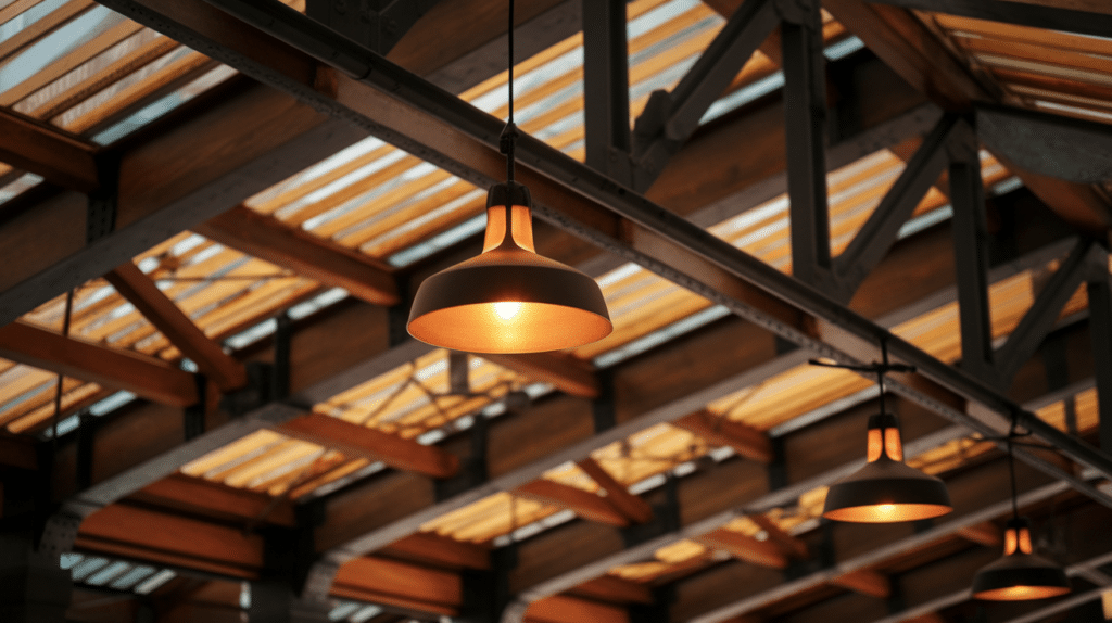 mix wood and metal indoors