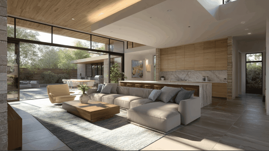 modern open concept