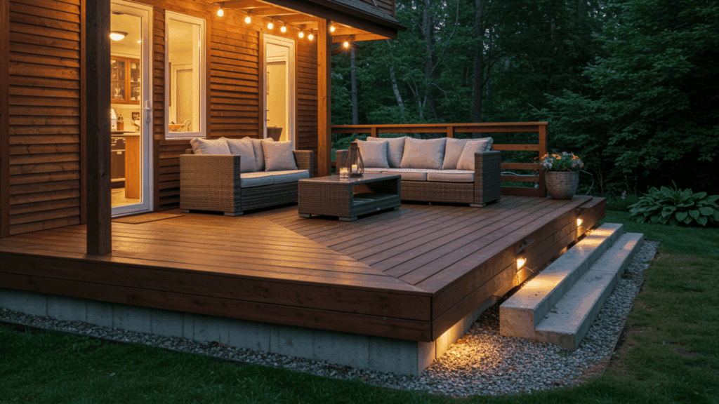 outdoor deck construction