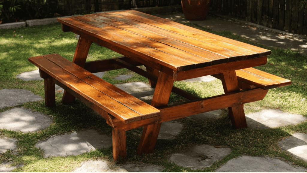 picnic table dimensions for outdoor use