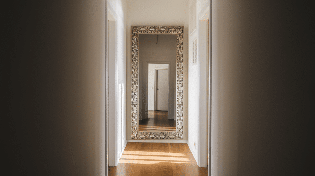 place a mirror on the wall