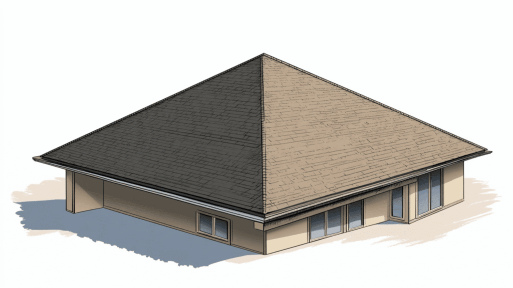 pyramid hip roof