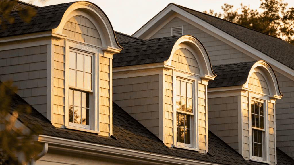 rounded dormer windows
